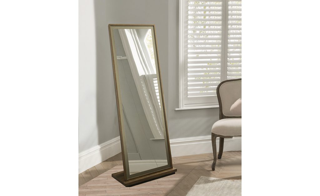 Wooden Standing Mirror