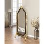 Standing Mirror – Brown & Golden Polish
