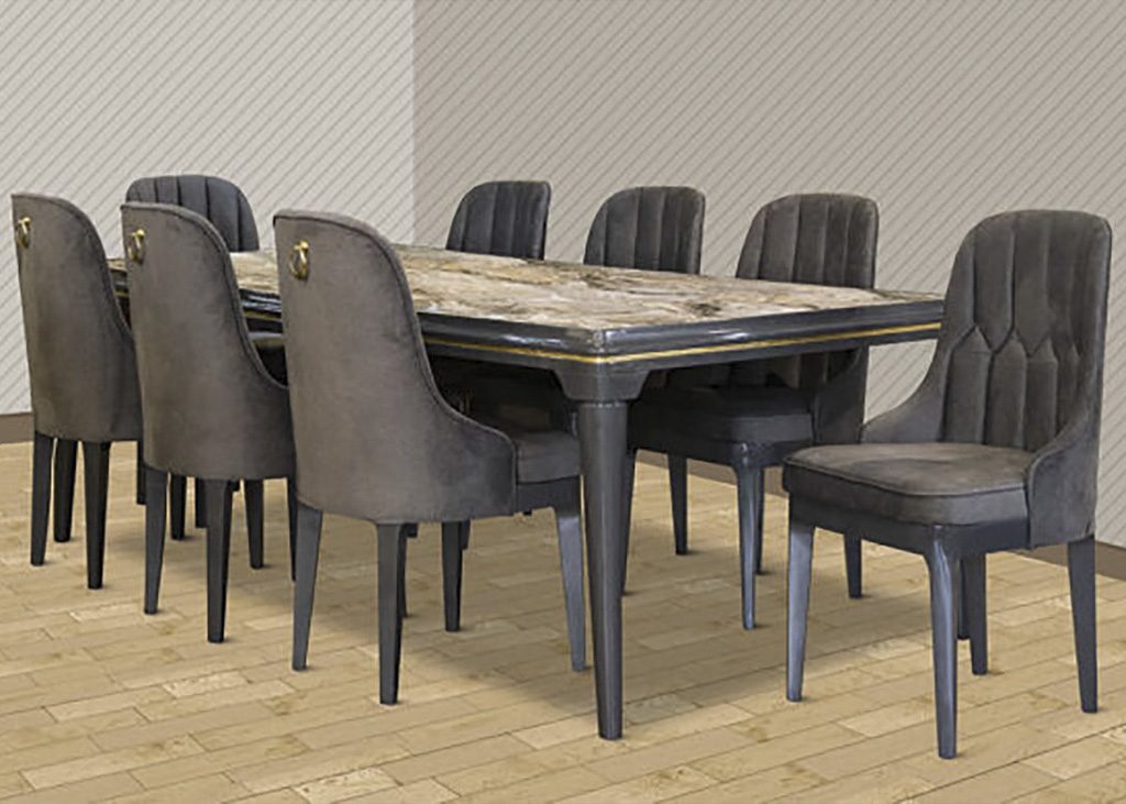 Andrew – Dining Table With 8 Chairs