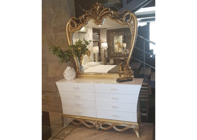 Buy Luxury Siena Dressing Table with Mirror Online - JF Homes