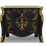 Buy White and Golden Ontario side table in Pakistan online - JF Homes