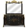 buy Ontario Dresser in Golden and Black Color Online - JF Homes