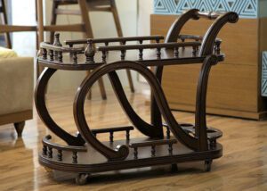 Wooden vs. Metal Tea Trolleys A Complete Buying Guide - JF Homes