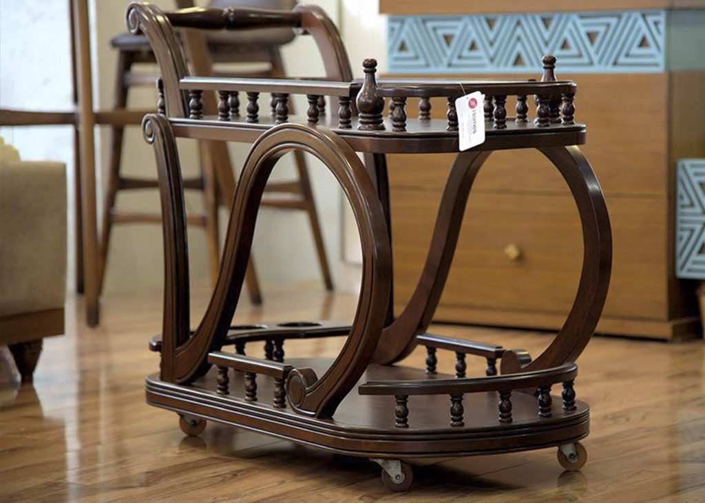 Tea Trolley – Wooden Polish