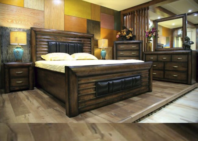 Buy Verona Bedroom Set King Size Bed Online in Pakistan - JF Homes