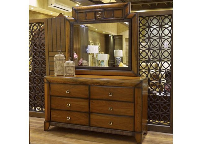 Buy Stylish Milan Dresser & Mirror Online in Pakistan - JF Homes