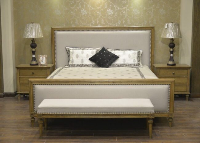 Buy Luxury Taxes King Bed for Home in Karachi - JF Homes