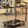 Tea Trolley – Black & Silver Polish