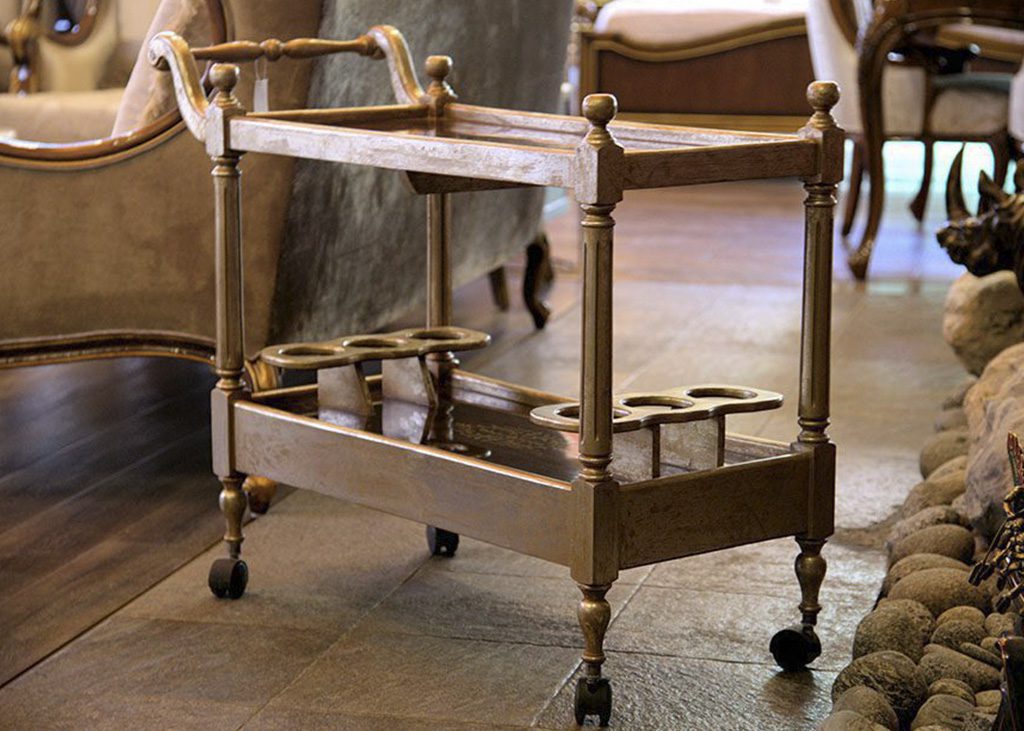 Tea Trolley – Wooden Polish