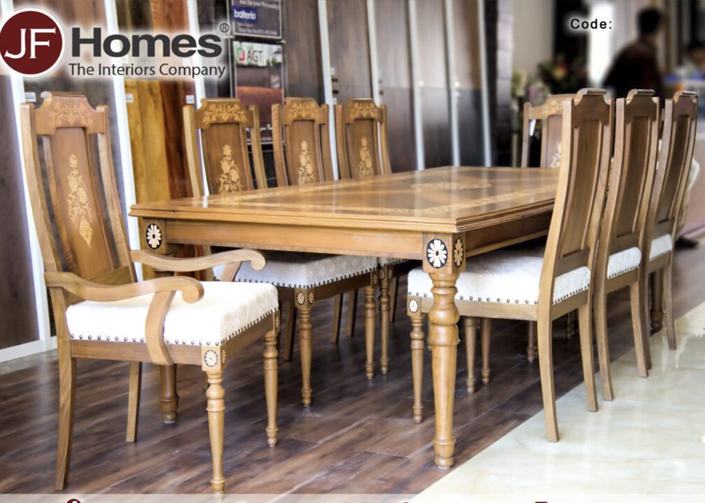 Salfar – Dining Table With 8 Chairs