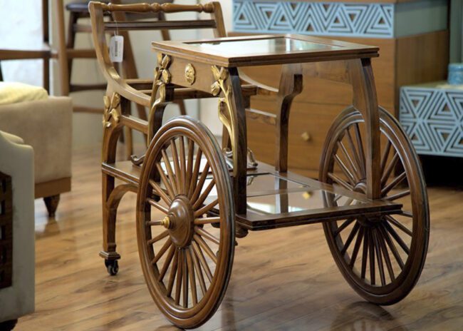 Wooden Tea Trolleys
