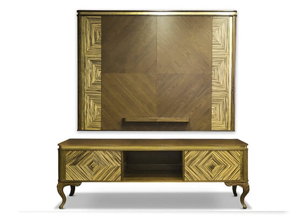 Wooden Tv corner stand 