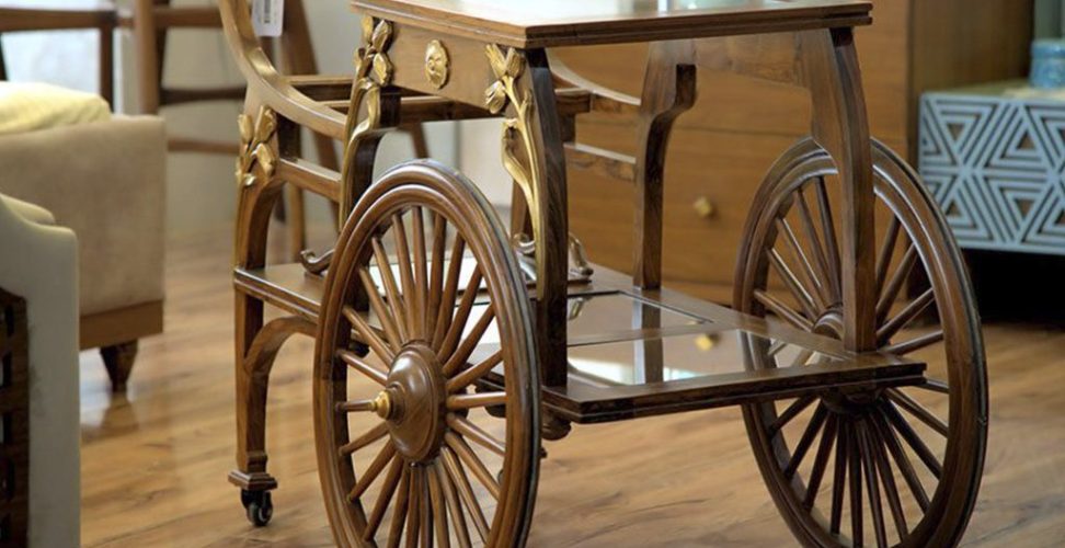 Buy stylish and durable tea trolley online in Pakistan from JF Homes