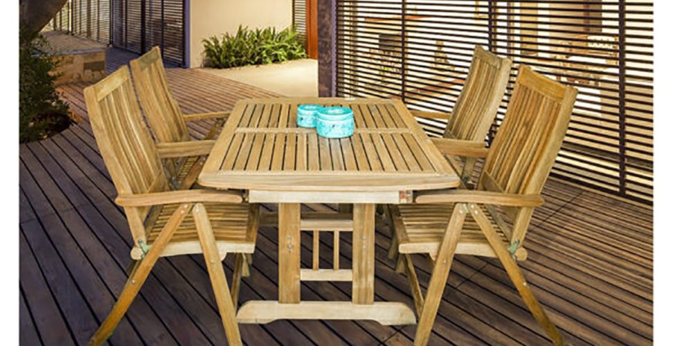 Luxury outdoor furniture set in a modern Pakistani garden”